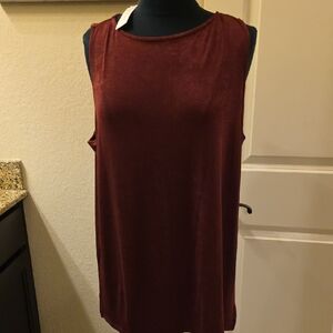 Chico'a Travelers Deep Chianti Side Slit Tank Top